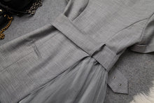 画像をギャラリービューアに読み込む, 【青山なぎさ 様ご着用】ライトグレートラッドワンピース