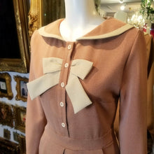 画像をギャラリービューアに読み込む, 丸襟 フロントリボン ロングワンピース