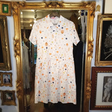 画像をギャラリービューアに読み込む, レトロボタニカル 半袖ワンピース
