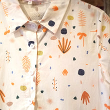 画像をギャラリービューアに読み込む, レトロボタニカル 半袖ワンピース