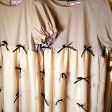 画像をギャラリービューアに読み込む, パフスリーブ リボンチュールワンピース