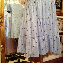 画像をギャラリービューアに読み込む, ウエスト紐付き 丸襟 ティアードミニワンピース