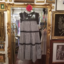 画像をギャラリービューアに読み込む, ギンガムチェック レース ティアードワンピース