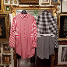 画像をギャラリービューアに読み込む, チェックシャツラインワンピース