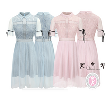 画像をギャラリービューアに読み込む, フラワーレース シースルー エレガントワンピース