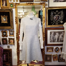 画像をギャラリービューアに読み込む, ツイード袖レースブローチ付きワンピース