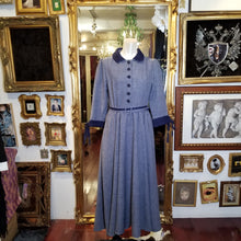 画像をギャラリービューアに読み込む, 【竹内美宥 様ご購入】七分袖ネイビーレトロワンピース