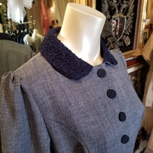 画像をギャラリービューアに読み込む, 【竹内美宥 様ご購入】七分袖ネイビーレトロワンピース