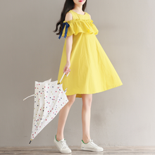 画像をギャラリービューアに読み込む, ビタミンカラー リボン オフショルワンピース