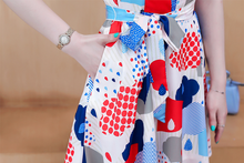 画像をギャラリービューアに読み込む, ポップ カラー ノースリーブミニワンピース