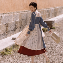 画像をギャラリービューアに読み込む, 【神宿 塩見きら 様、山田麻莉奈 様ご着用】カントリー パッチワーク フレアワンピース