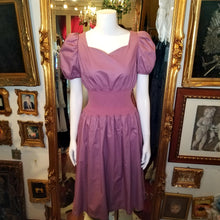 画像をギャラリービューアに読み込む, ウエストリブ パフスリーブワンピース