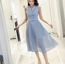 画像をギャラリービューアに読み込む, 【アンジェラ芽衣様 ご着用】ノースリーブ プリーツワンピース