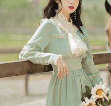 画像をギャラリービューアに読み込む, 【SUPER☆GiRLS 樋口なづな 様ご購入】グリーンクラシカルワンピース