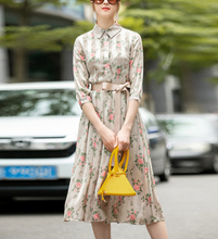 画像をギャラリービューアに読み込む, 【残り1点】ローズ柄 ロングワンピース