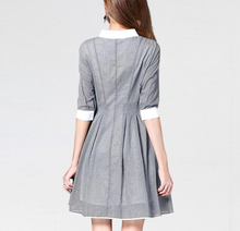 画像をギャラリービューアに読み込む, 【残り1点】グレー シャツワンピース
