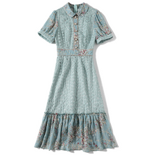 画像をギャラリービューアに読み込む, 【渡邉心結様 ご着用】小花柄レースワンピース