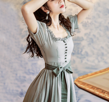 画像をギャラリービューアに読み込む, 【凩めの様 ご着用】モスグレー ドーリーワンピース