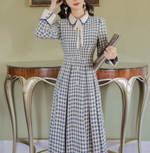 画像をギャラリービューアに読み込む, 【AKB48 馬嘉伶 様、長谷川玲奈 様、山田麻莉奈 様ご着用】ブルーギンガムチェックワンピース