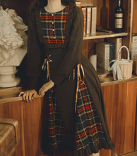 画像をギャラリービューアに読み込む, ブラウンチェックワンピース