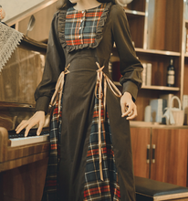 画像をギャラリービューアに読み込む, ブラウンチェックワンピース