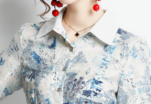 画像をギャラリービューアに読み込む, プリント柄ワンピース