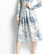 画像をギャラリービューアに読み込む, プリント柄ワンピース