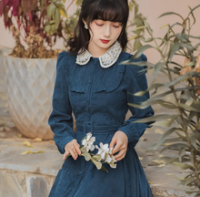 画像をギャラリービューアに読み込む, 【日向坂46 富田鈴花 様ご購入】レース丸襟ロングワンピース