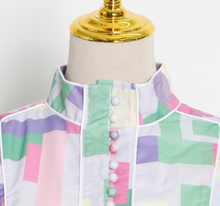 画像をギャラリービューアに読み込む, 【山田麻莉奈 様ご着用】パステルモザイクワンピース