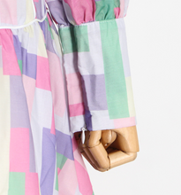 画像をギャラリービューアに読み込む, 【山田麻莉奈 様ご着用】パステルモザイクワンピース
