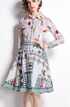 画像をギャラリービューアに読み込む, レトロポップデザインワンピース