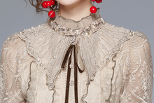 画像をギャラリービューアに読み込む, 【神宿 塩見きら 様ご着用】エクリュレースフリルワンピース