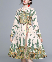 画像をギャラリービューアに読み込む, 【小清水亜美様 ご着用】エスニックオーナメント柄ワンピース