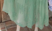 画像をギャラリービューアに読み込む, 【高田もも様 ご着用】パステルグリーン シフォン ティアードワンピース