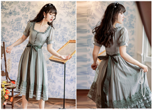 画像をギャラリービューアに読み込む, 【凩めの様 ご着用】モスグレー ドーリーワンピース