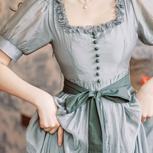 画像をギャラリービューアに読み込む, 【凩めの様 ご着用】モスグレー ドーリーワンピース