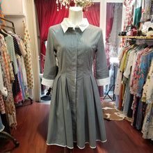 画像をギャラリービューアに読み込む, 【残り1点】グレー シャツワンピース