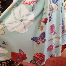 画像をギャラリービューアに読み込む, 【残り1点】フラワー バタフライプリント シルクワンピース