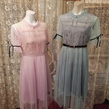 画像をギャラリービューアに読み込む, フラワーレース シースルー エレガントワンピース