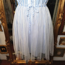 画像をギャラリービューアに読み込む, ブルーストライプ チュールワンピース