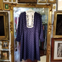 画像をギャラリービューアに読み込む, 残り1点【神宿 羽島めい様ご着用】ベルト付き ネイビードットフリルワンピース