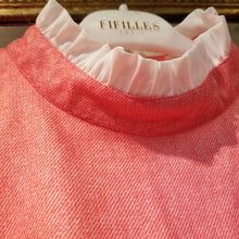 画像をギャラリービューアに読み込む, フリルスタンドカラーAラインワンピース