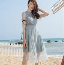 画像をギャラリービューアに読み込む, フラワーレース シースルー エレガントワンピース