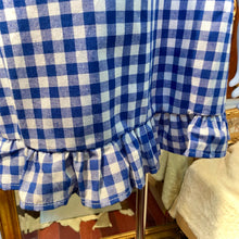 画像をギャラリービューアに読み込む, ショルダーカット ギンガムチェック フリルワンピース