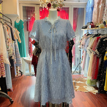 画像をギャラリービューアに読み込む, 【山田麻莉奈様 ご着用】ブルー フリル シャギーワンピース