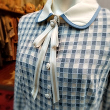 画像をギャラリービューアに読み込む, 【AKB48 馬嘉伶 様、長谷川玲奈 様、山田麻莉奈 様ご着用】ブルーギンガムチェックワンピース