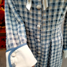 画像をギャラリービューアに読み込む, 【AKB48 馬嘉伶 様、長谷川玲奈 様、山田麻莉奈 様ご着用】ブルーギンガムチェックワンピース
