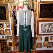 画像をギャラリービューアに読み込む, クロスリボン グリーンチェックワンピース