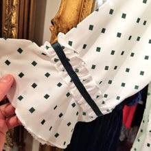 画像をギャラリービューアに読み込む, ダイヤ柄 七分袖 フレアワンピース