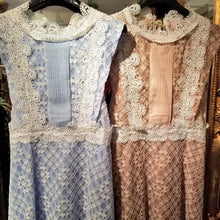 画像をギャラリービューアに読み込む, レースデザイン エレガント ノースリーブミニドレス